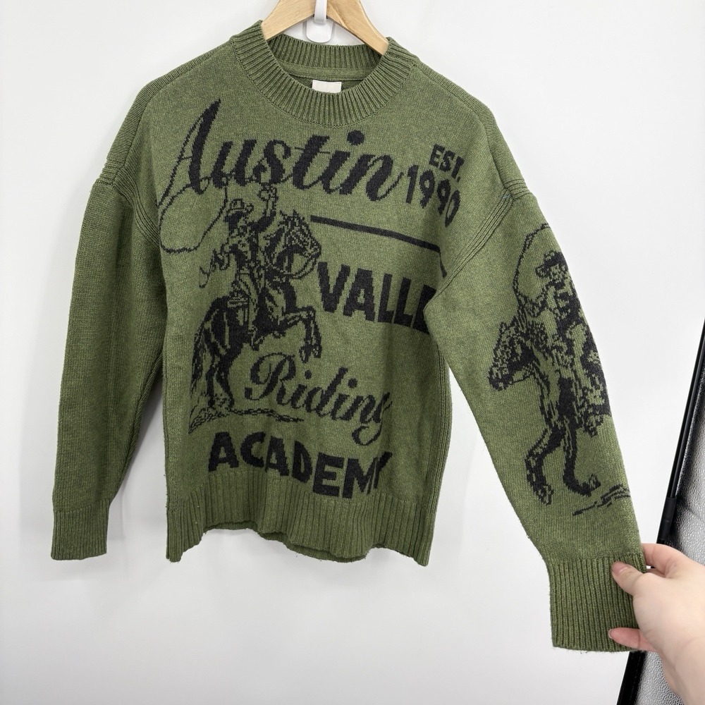 Anthropologie Maeve Sweater XXSmall Western Austin Festival Cowgirl Novelty Boho